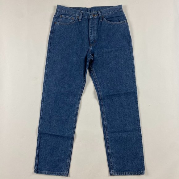 NWT Wrangler Five Star Regular Fit Jeans Mens 33 x 30 Cotton Blue - Picture 2 of 14